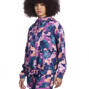 Reebok Women's Purple Camouflage Bomber Jacket